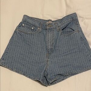 Levi's Light Blue Jean Shorts for Women